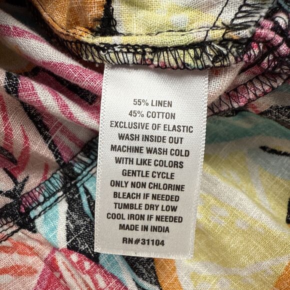 Crown & Ivy Women’s Petite Medium Linen Cotton Blend Sleeveless Mini Dress - Picture 4 of 6